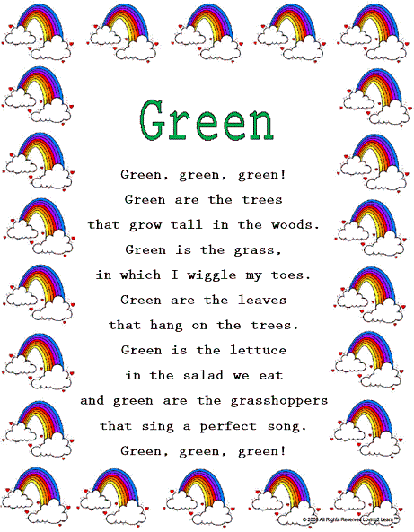 What Rhymes With Green